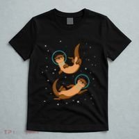 Otter Astronaut Otter Gift Women Space Sea Otter T-Shirt thumb 5