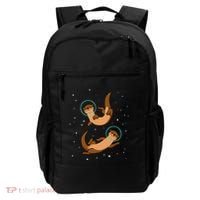 Otter Astronaut Otter Gift Women Space Sea Otter Backpack thumb 0
