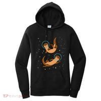Otter Astronaut Otter Gift Women Space Sea Otter Women's Hoodie thumb 0