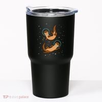 Otter Astronaut Otter Gift Women Space Sea Otter Tumbler thumb 0