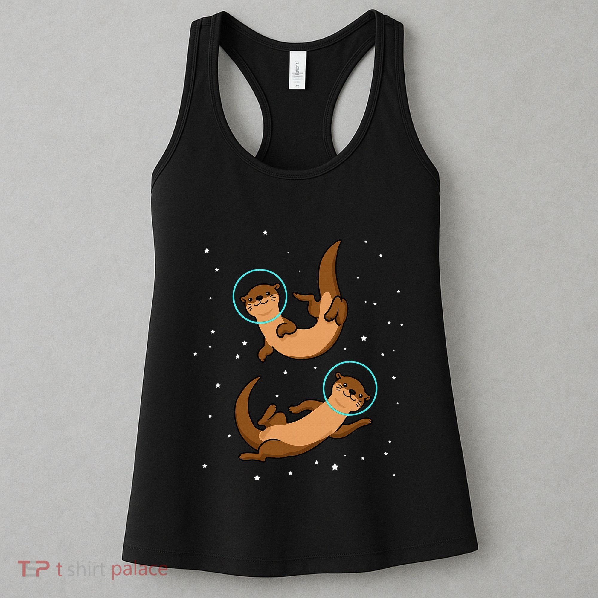 Otter Astronaut Otter Gift Women Space Sea Otter Women's Tank Top