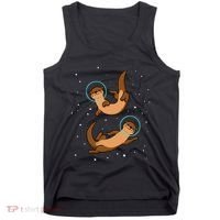 Otter Astronaut Otter Gift Women Space Sea Otter Tank Top thumb 0