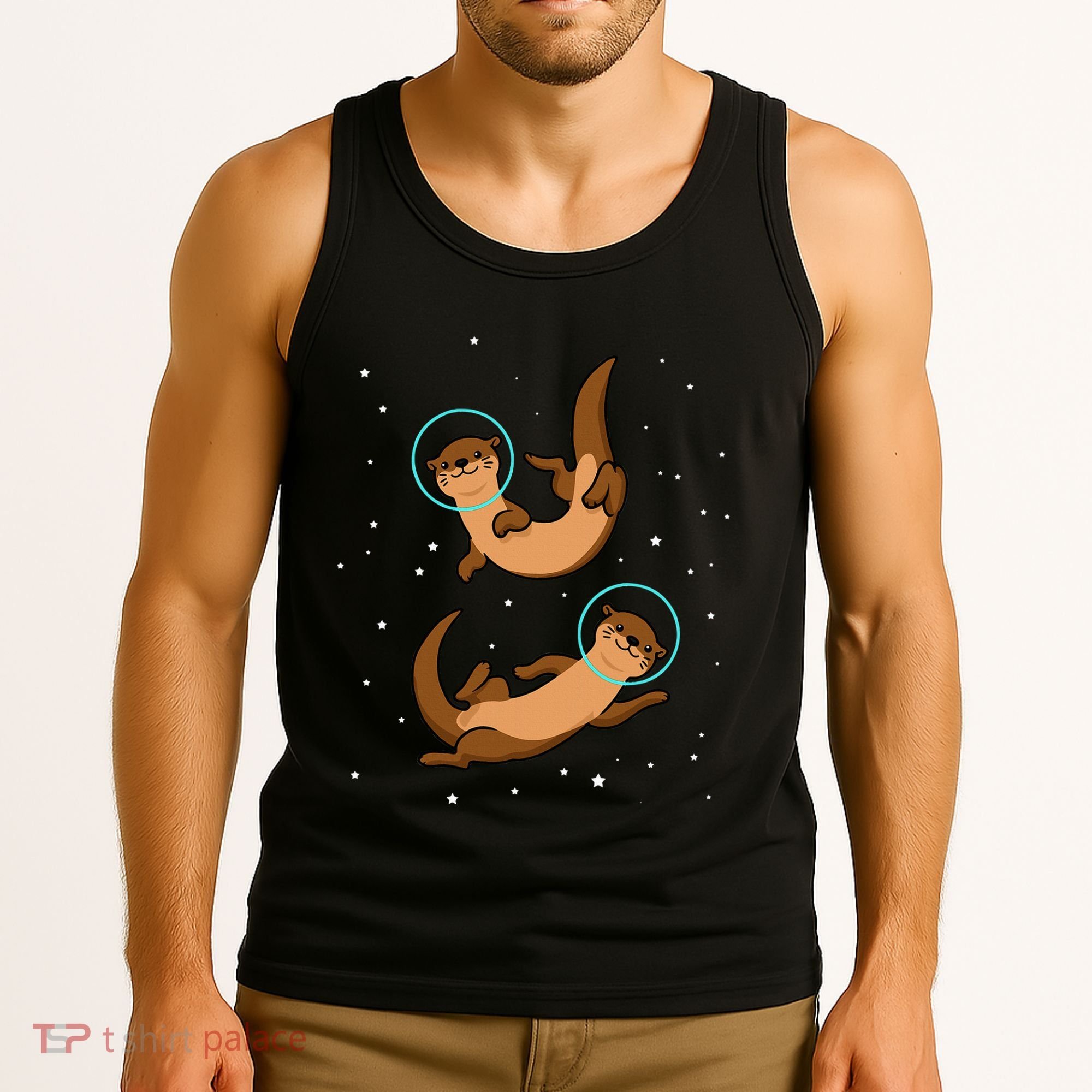 Otter Astronaut Otter Gift Women Space Sea Otter Tank Top