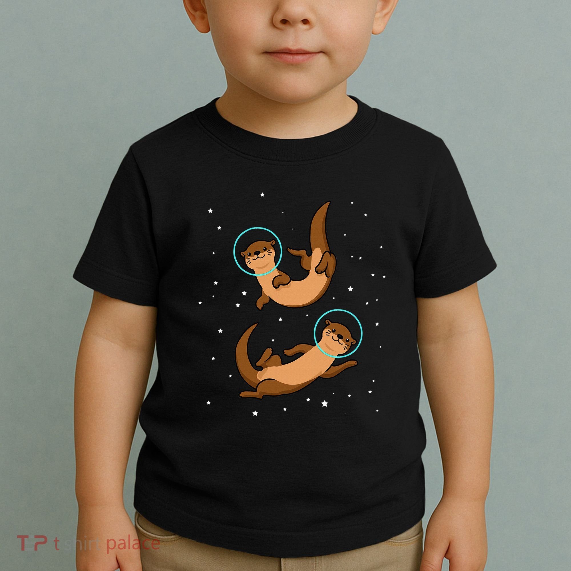Otter Astronaut Otter Gift Women Space Sea Otter Toddler T-Shirt