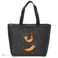 Otter Astronaut Otter Gift Women Space Sea Otter Tote Bag thumb 0