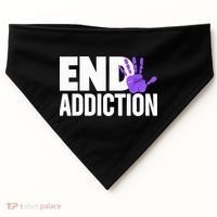 Overdose Awareness Overdose Awareness End Addiction USA-Made Doggie Bandana thumb 0