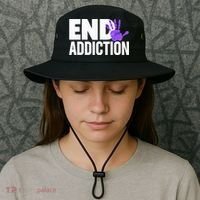 Overdose Awareness Overdose Awareness End Addiction Bucket Hat thumb 3