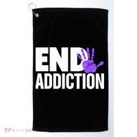 Overdose Awareness Overdose Awareness End Addiction Golf Towel thumb 0