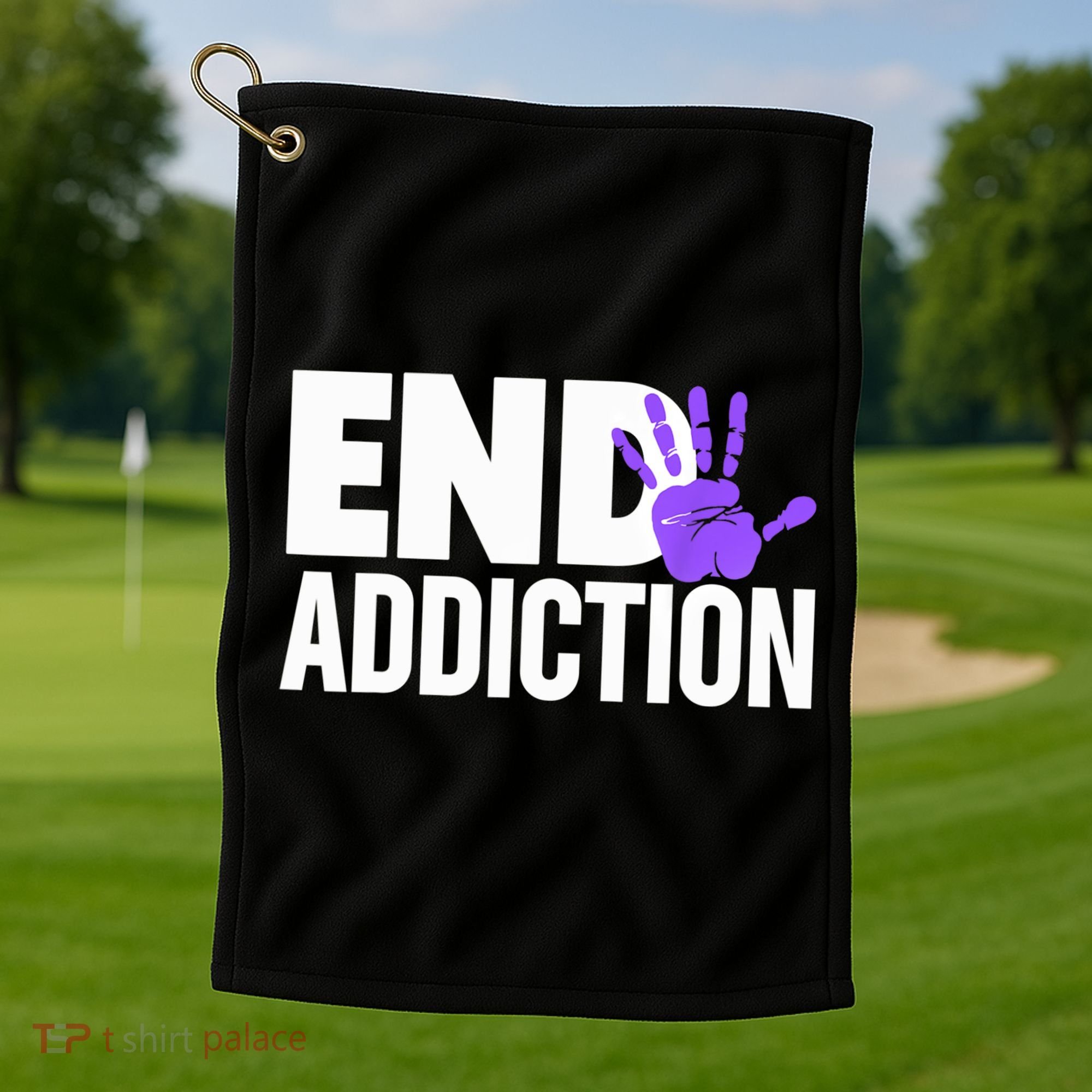 Overdose Awareness Overdose Awareness End Addiction Golf Towel