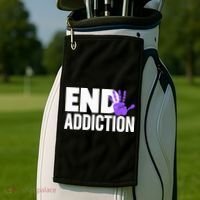 Overdose Awareness Overdose Awareness End Addiction Golf Towel thumb 2
