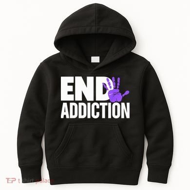 Overdose Awareness Overdose Awareness End Addiction Kids Hoodie