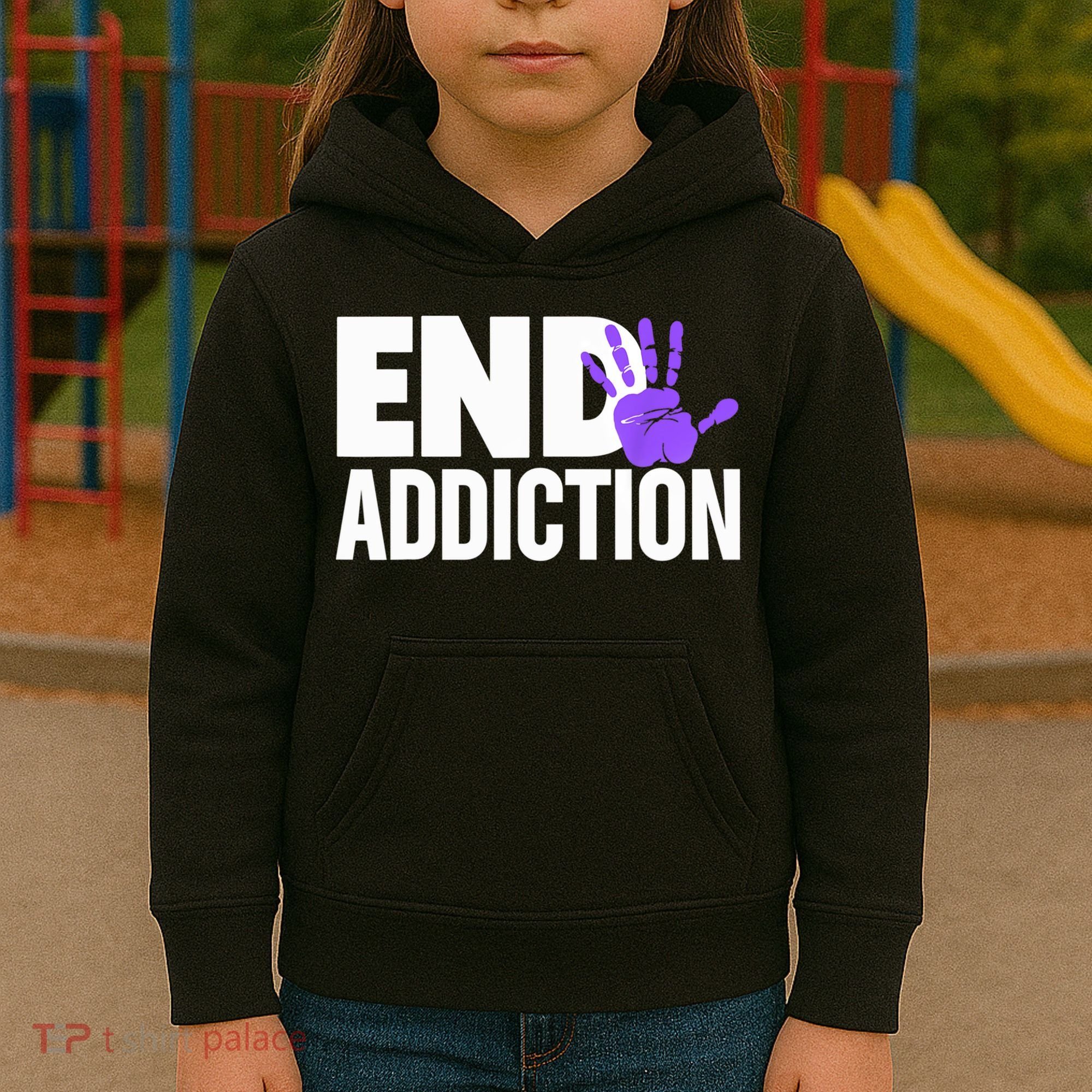 Overdose Awareness Overdose Awareness End Addiction Kids Hoodie