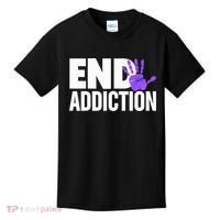 Overdose Awareness Overdose Awareness End Addiction Kids T-Shirt thumb 0
