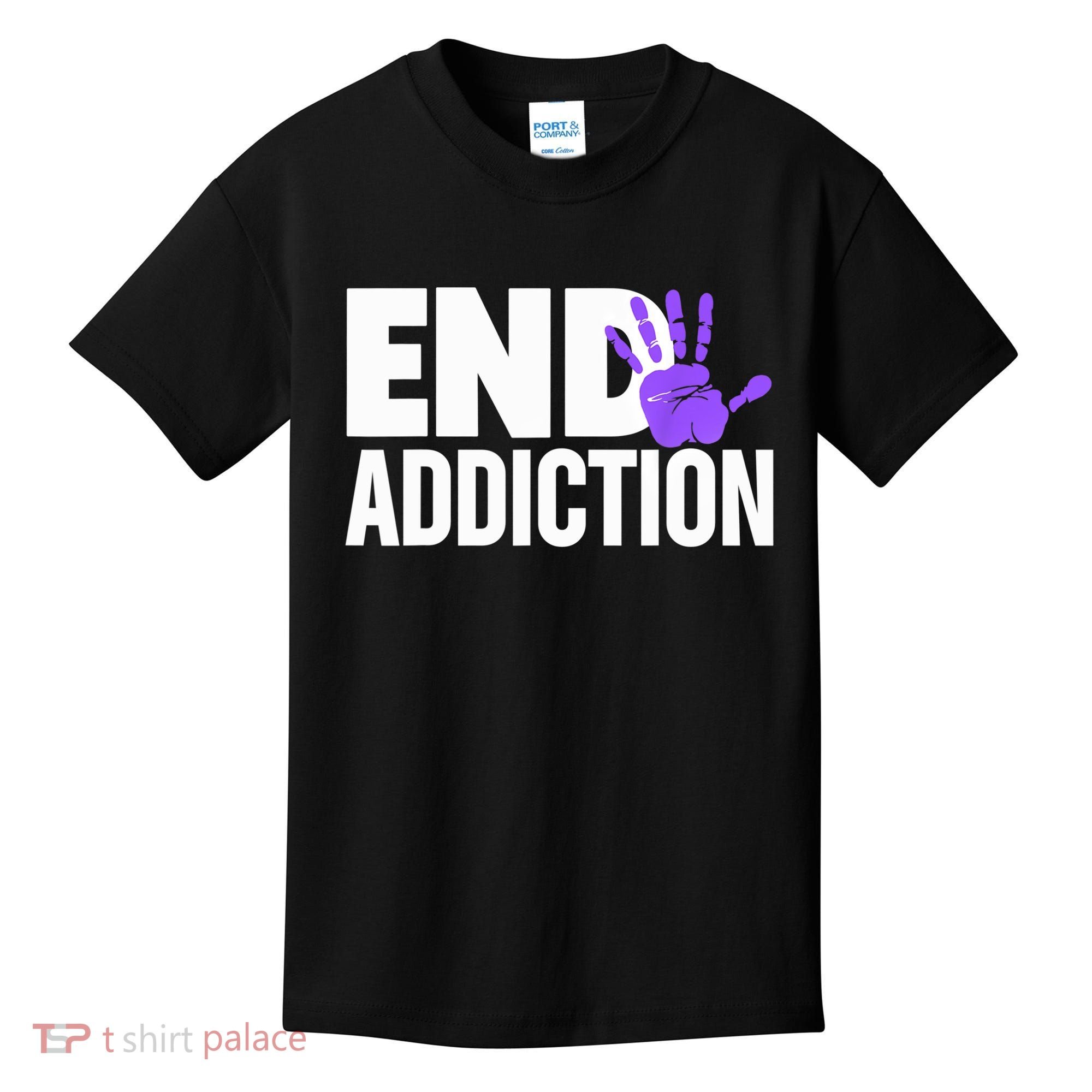 Overdose Awareness Overdose Awareness End Addiction Kids T-Shirt
