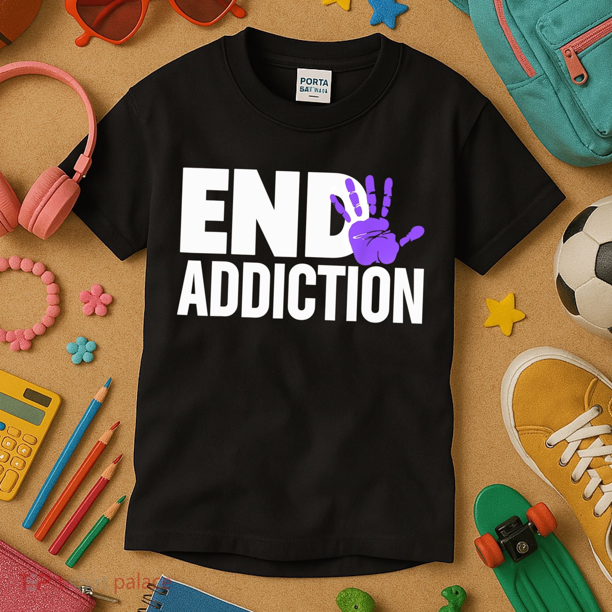 Overdose Awareness Overdose Awareness End Addiction Kids T-Shirt