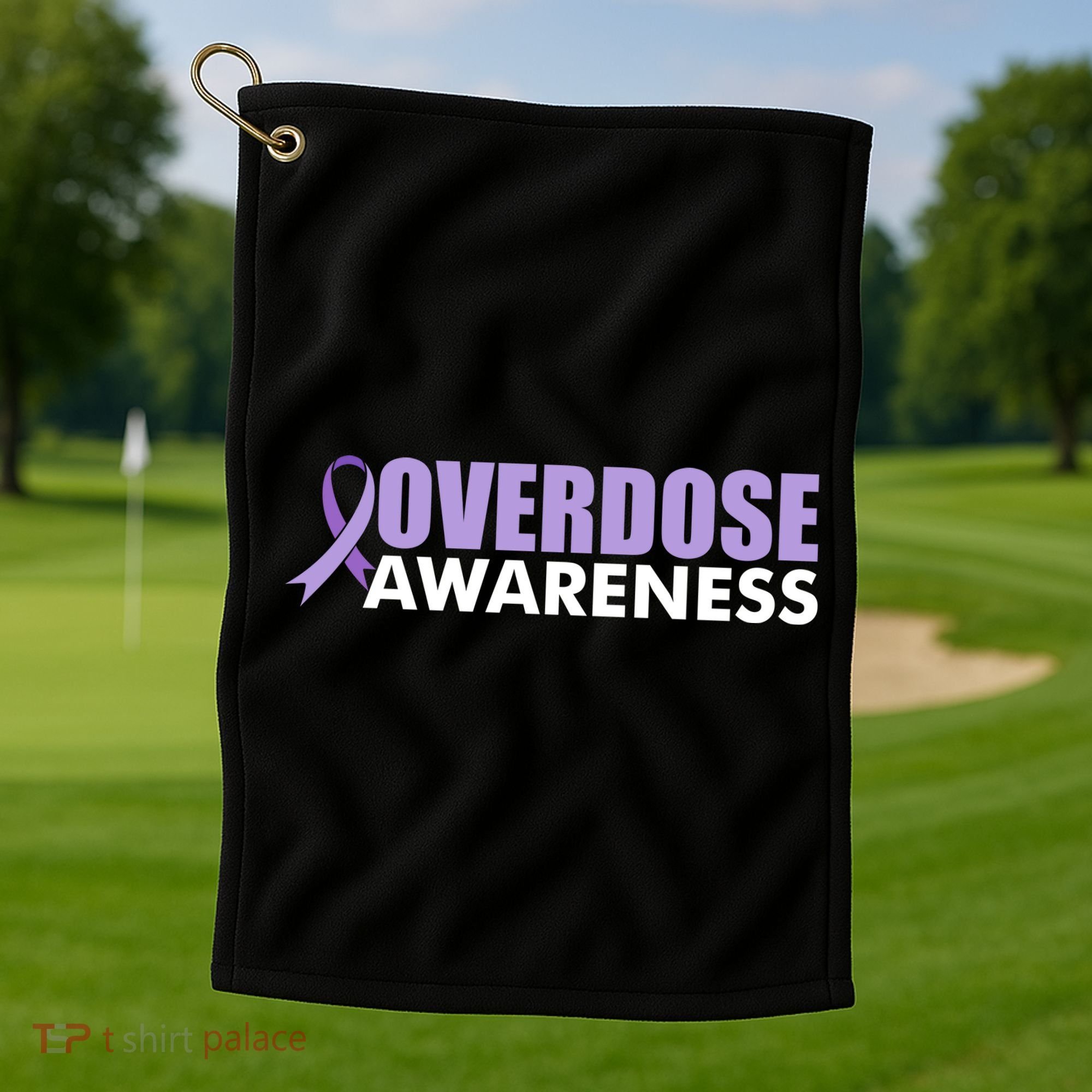 Overdose Awareness Golf Towel