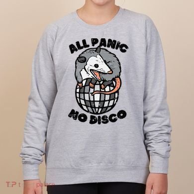 Opossum All Panic No Disco Funny Possum Scream Women's Sweatshirt
