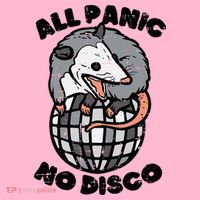 Opossum All Panic No Disco Funny Possum Scream Coaster thumb 2