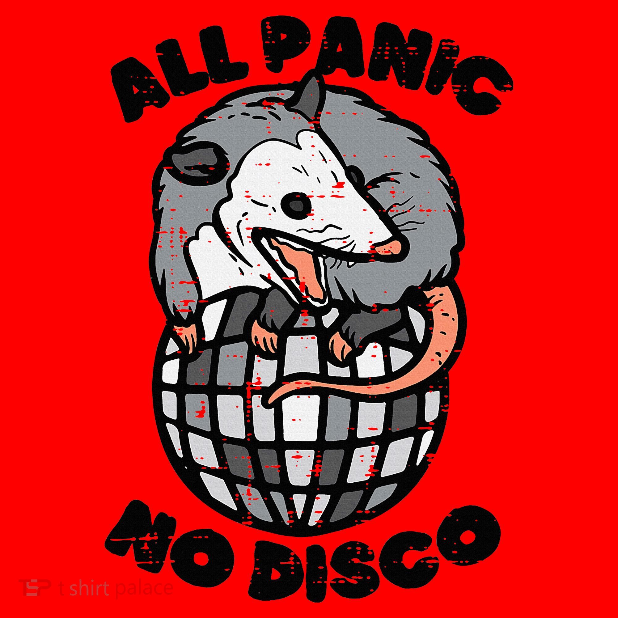 Opossum All Panic No Disco Funny Possum Scream Santa Hat