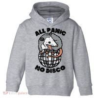 Opossum All Panic No Disco Funny Possum Scream Toddler Hoodie thumb 0