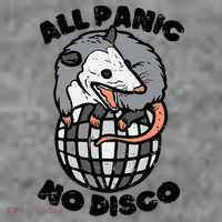 Opossum All Panic No Disco Funny Possum Scream Toddler Hoodie thumb 2