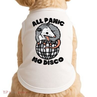 Opossum All Panic No Disco Funny Possum Scream Doggie Tank