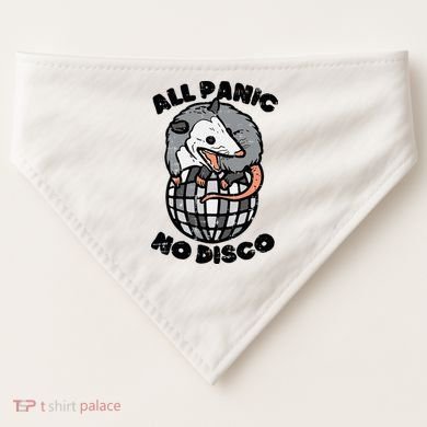 Opossum All Panic No Disco Funny Possum Scream USA-Made Doggie Bandana