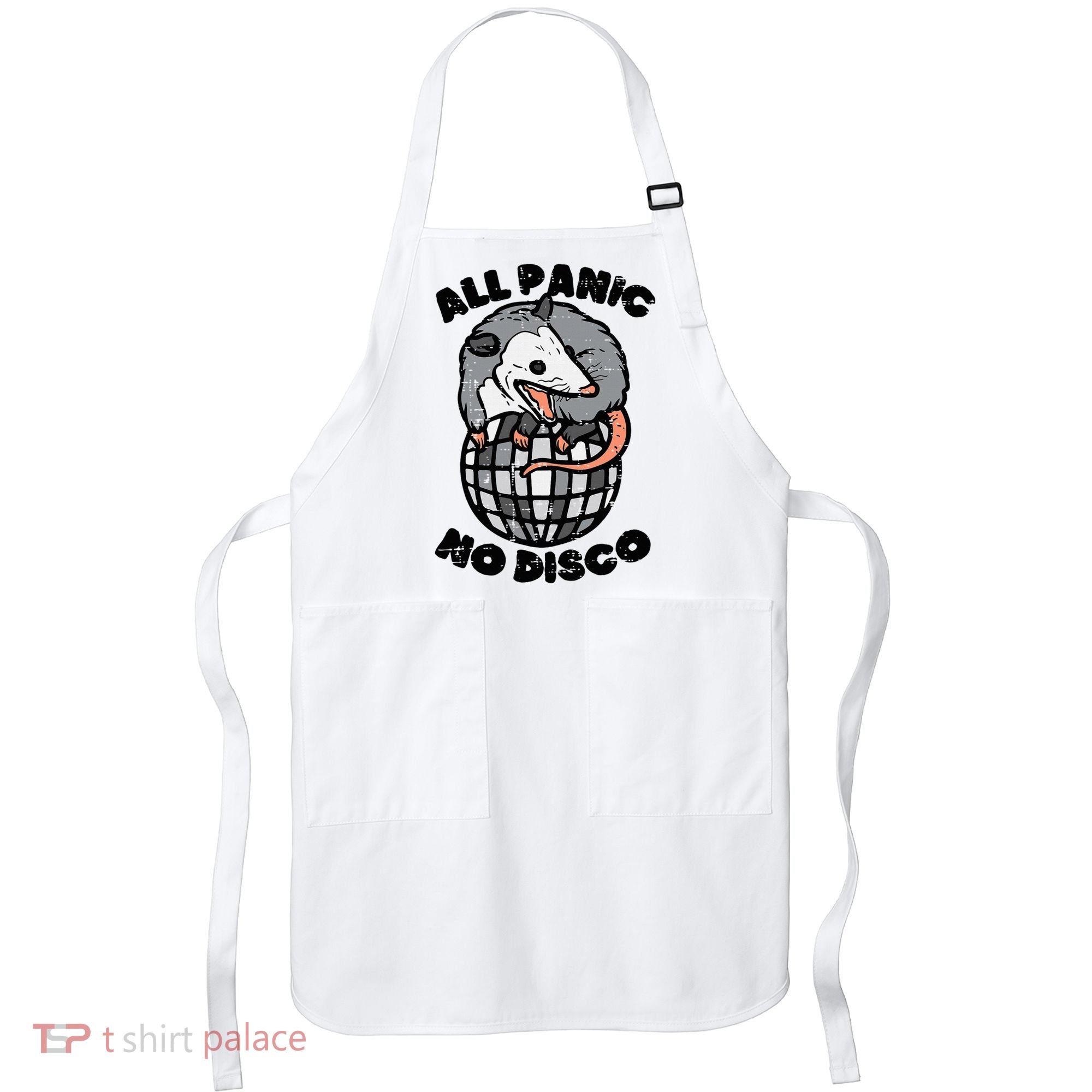 Opossum All Panic No Disco Funny Possum Scream Apron