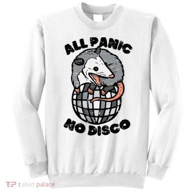 Opossum All Panic No Disco Funny Possum Scream Sweatshirt