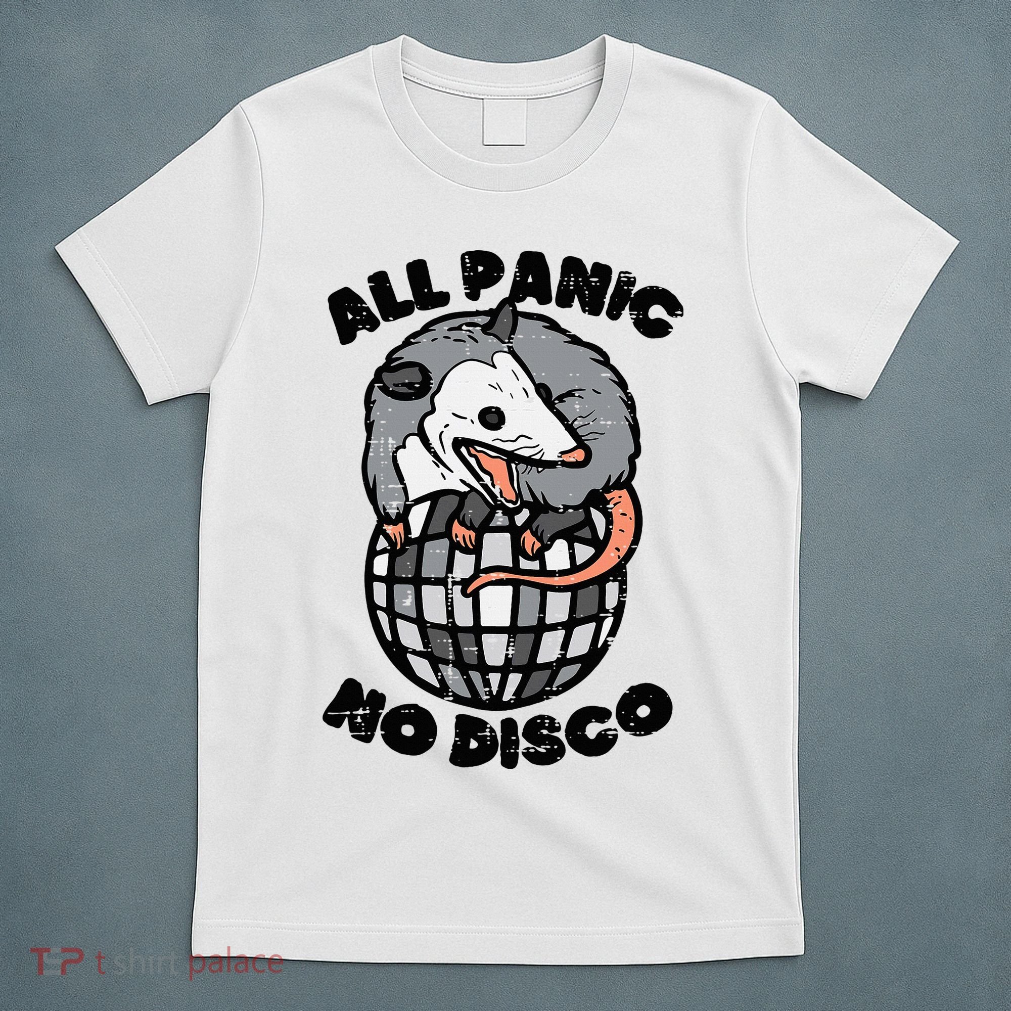 Opossum All Panic No Disco Funny Possum Scream T-Shirt