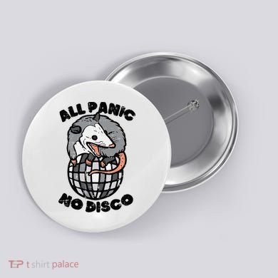 Opossum All Panic No Disco Funny Possum Scream Button