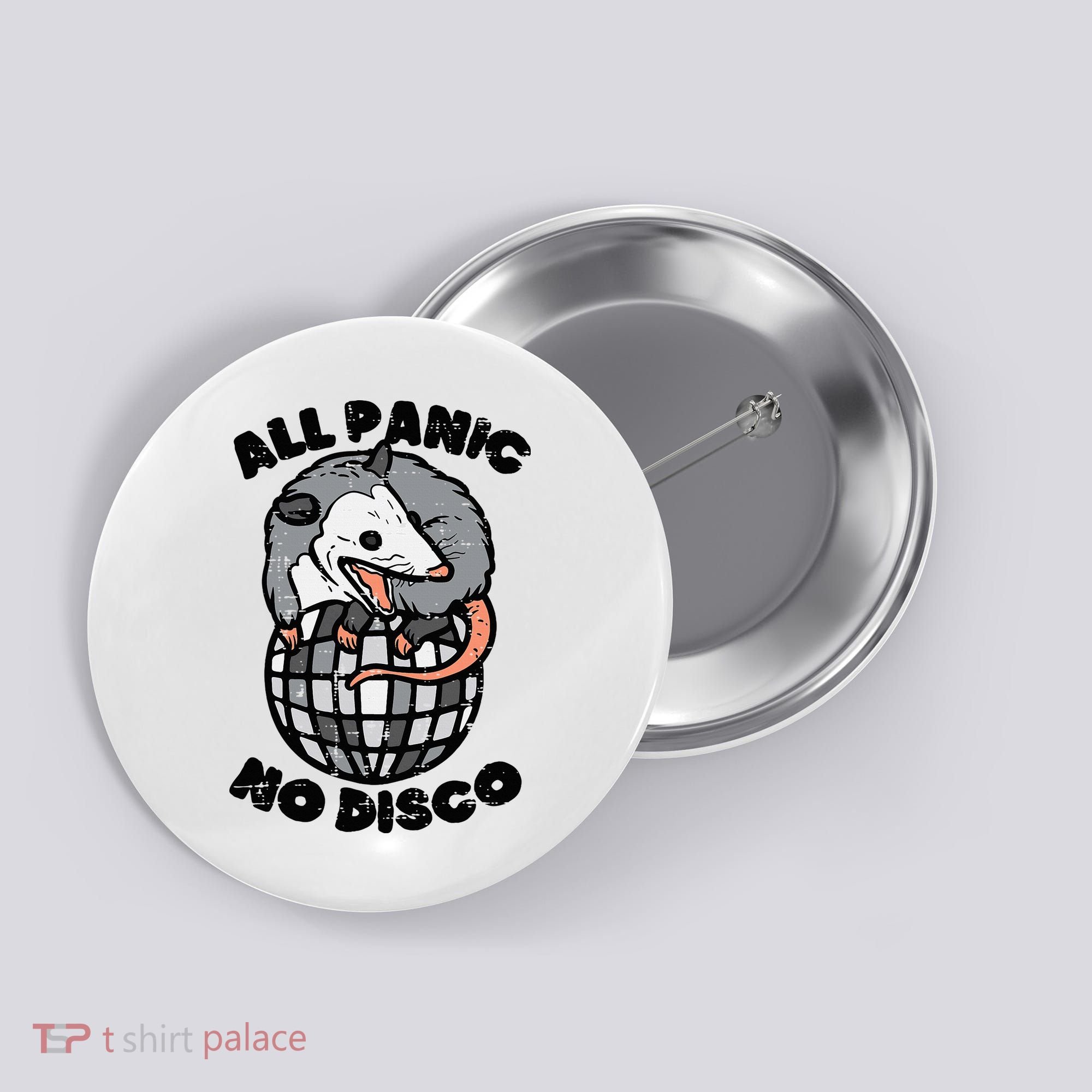 Opossum All Panic No Disco Funny Possum Scream Button