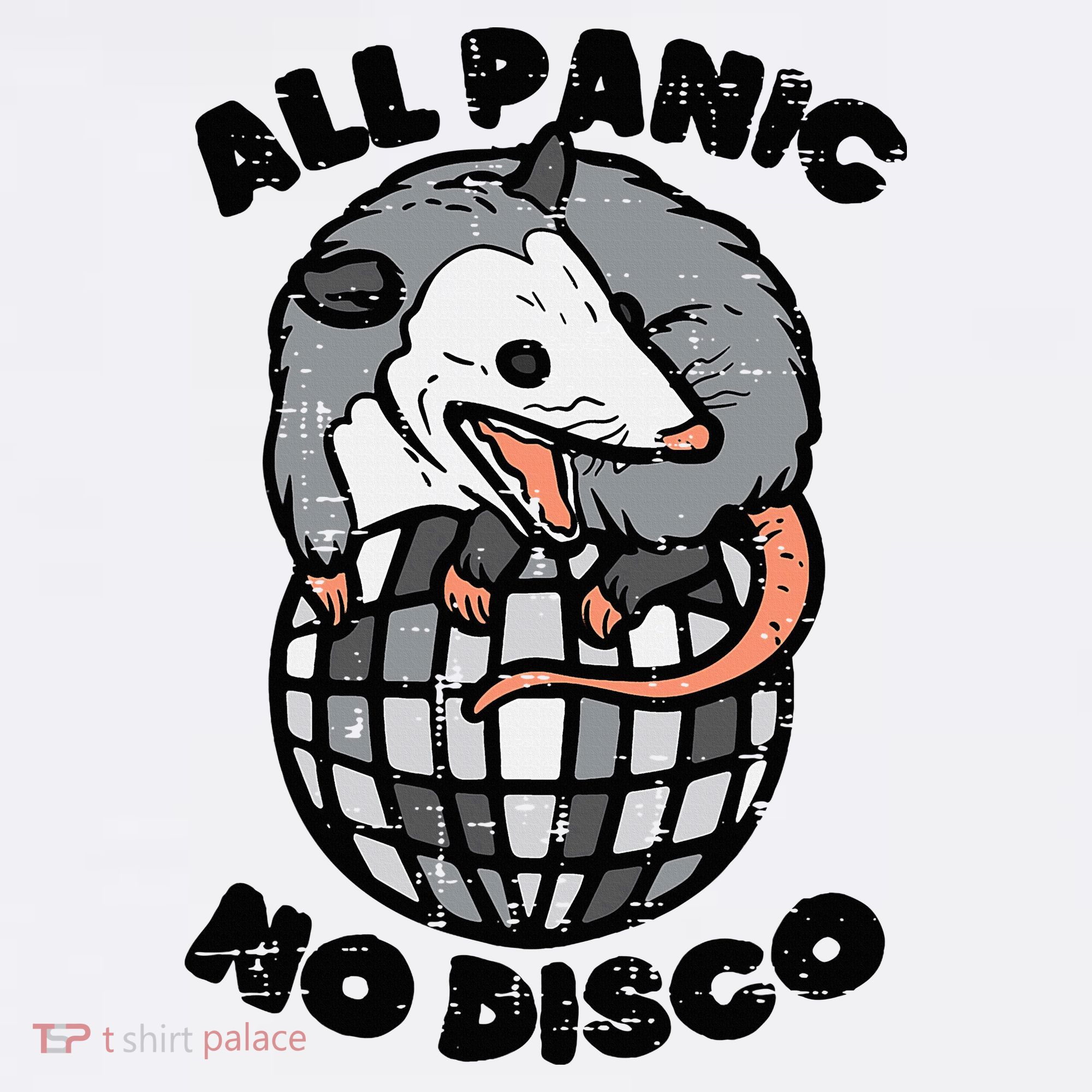 Opossum All Panic No Disco Funny Possum Scream Beanie