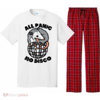 Opossum All Panic No Disco Funny Possum Scream Pajama Set thumb 0