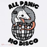 Opossum All Panic No Disco Funny Possum Scream Women's Hoodie thumb 2