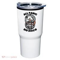 Opossum All Panic No Disco Funny Possum Scream Tumbler thumb 0