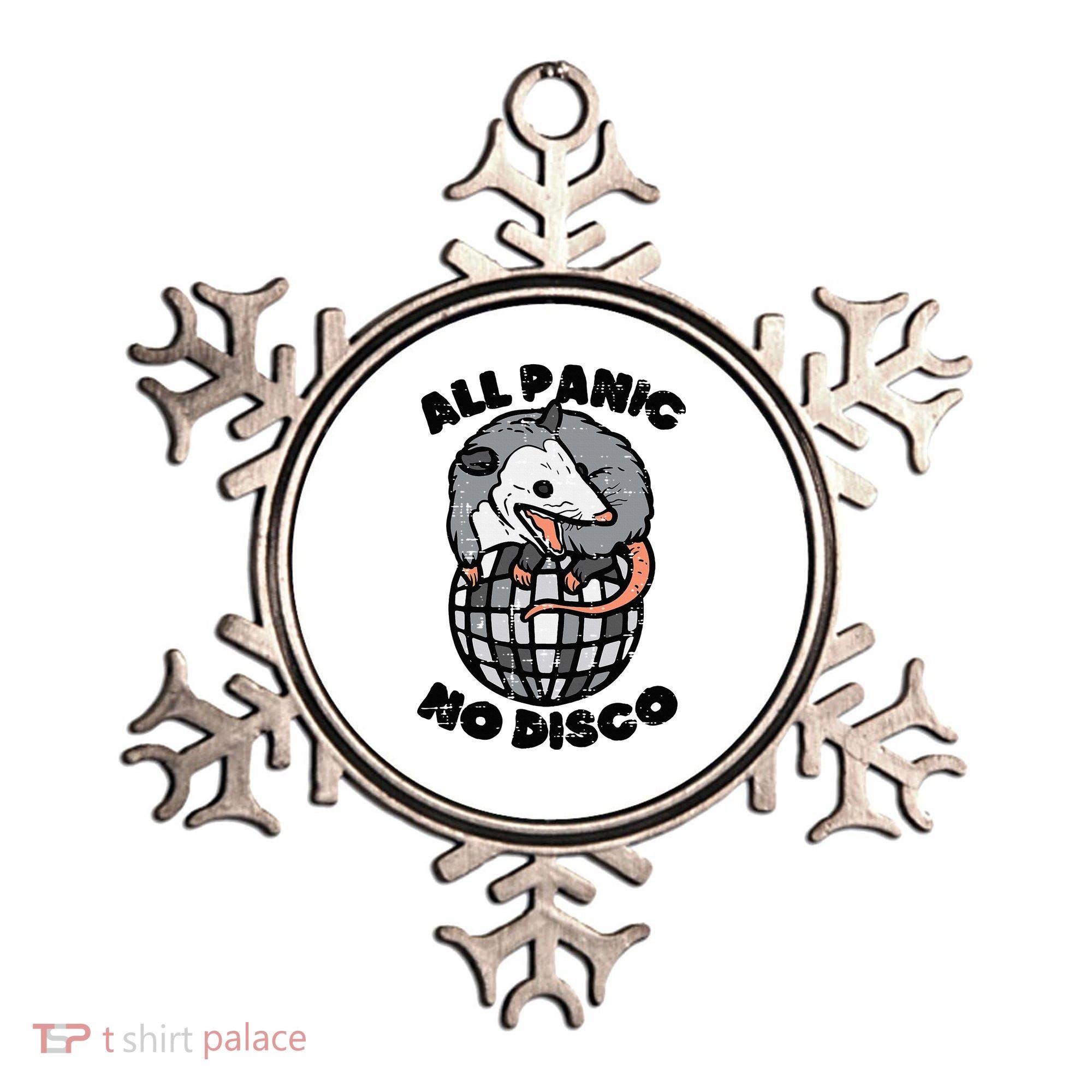 Opossum All Panic No Disco Funny Possum Scream Ornament