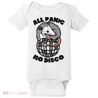 Opossum All Panic No Disco Funny Possum Scream Baby Bodysuit thumb 0