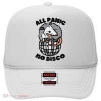 Opossum All Panic No Disco Funny Possum Scream Hat thumb 0