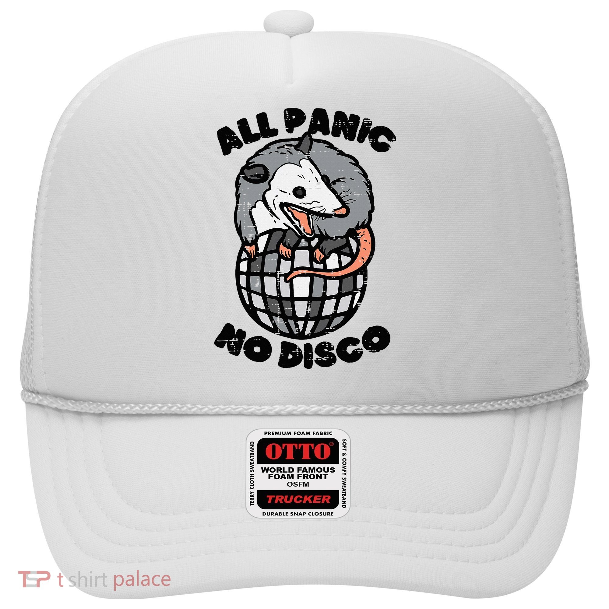 Opossum All Panic No Disco Funny Possum Scream Hat
