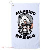 Opossum All Panic No Disco Funny Possum Scream Golf Towel thumb 0