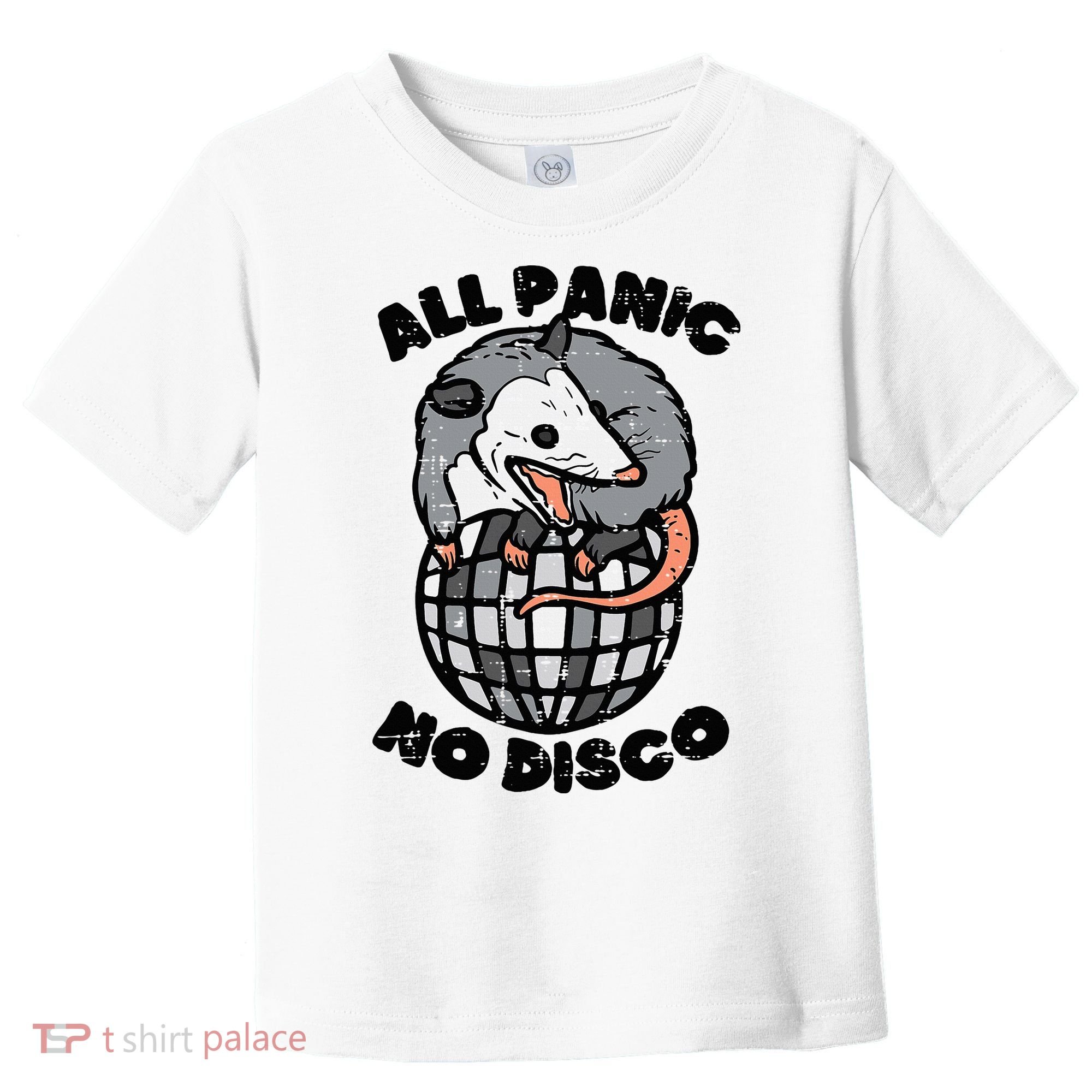 Opossum All Panic No Disco Funny Possum Scream Toddler T-Shirt