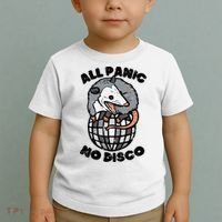 Opossum All Panic No Disco Funny Possum Scream Toddler T-Shirt thumb 2