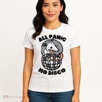 Opossum All Panic No Disco Funny Possum Scream Women's T-Shirt thumb 4