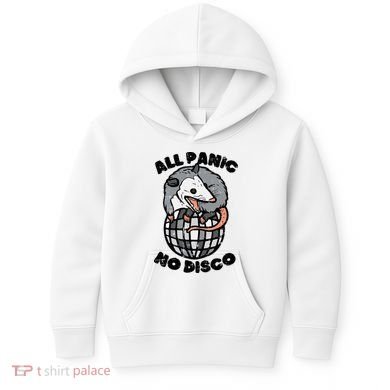 Opossum All Panic No Disco Funny Possum Scream Kids Hoodie