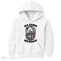 Opossum All Panic No Disco Funny Possum Scream Kids Hoodie thumb 0