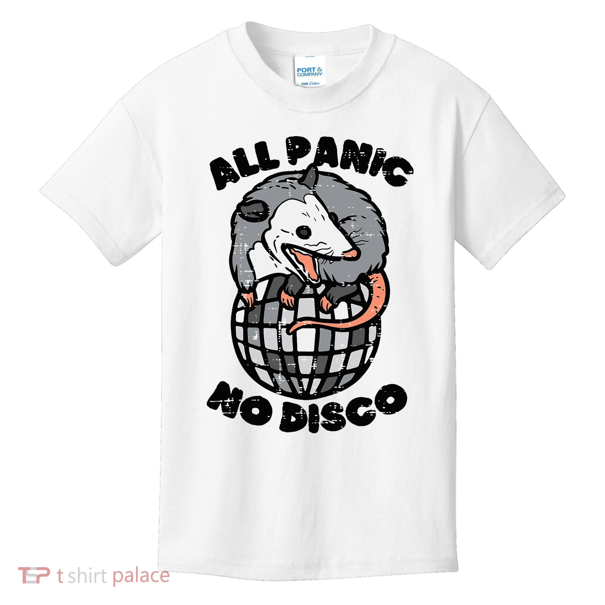 Opossum All Panic No Disco Funny Possum Scream Kids T-Shirt