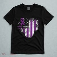Overdose Awareness Purple Ribbon Drug Addiction T-Shirt thumb 5