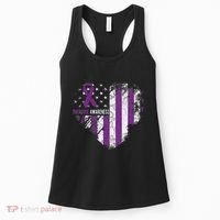 Overdose Awareness Purple Ribbon Drug Addiction Women's Tank Top thumb 0