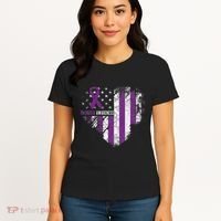 Overdose Awareness Purple Ribbon Drug Addiction Women's T-Shirt thumb 4